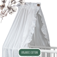 Sengehimmel Flæser Hvid Organic Cotton