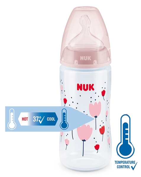First Choice + Temperature Control PP Bottle 300ml Pink