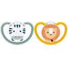 NUK Perfect Match Pacifier Air 18-36m Zebra/Lion