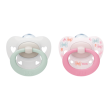 Pacifier Signature Silicon S1 Rose/White