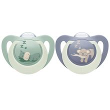 NUK First Choice Pacifier Night 18-36m Hippo/Koala