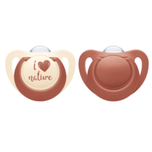 Pacifier NUK for Nature Silicon  0-6 mån Red 