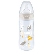 NUK First Choice+ Nappflaska Flow Control 300 ml Beige