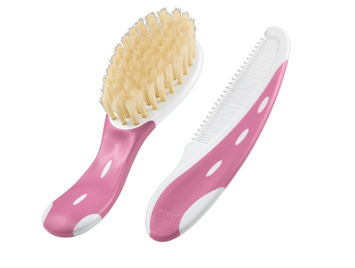Baby Brush with Comb, Pink