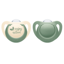 Pacifier NUK for Nature Silicon 0-6 mån Green