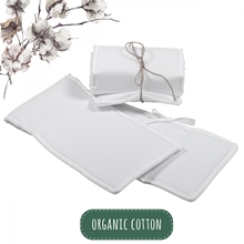 Sengerand Bedside Crib Hvid Organic Cotton