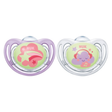 Pacifier Freestyle Night & Day Silicon Pink