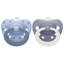 NUK First Choice Pacifier Classic Day & Night 18-36m Blue