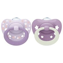 NUK First Choice Pacifier Classic Day & Night 18-36m Purple