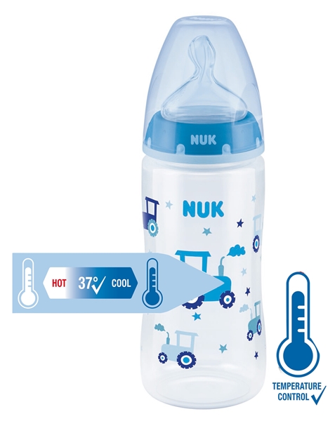 First Choice + Temperature Control PP Bottle 300ml Blue
