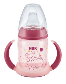 NUK First Choice+ Pipmugg Glow in the dark Silikon Rosa 